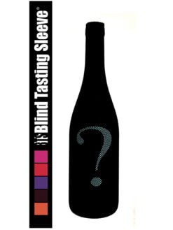 CHAUSSETTE DE DEGUSTATION OPAQUE NOIR POINT D'INTERROGATION BLEU TURQUOISE