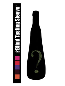 CHAUSSETTE DE DÉGUSTATION, OPAQUE NOIR POINT D'INTERROGATION VERT ACIDE