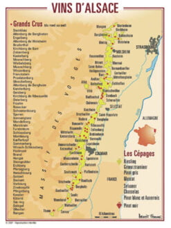 CARTE POSTALE DU VIGNOBLE D'ALSACE