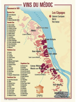 CARTE POSTALE DU VIGNOBLE DE MÉDOC
