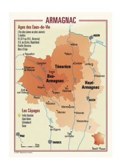 CARTE POSTALE DU VIGNOBLE D'ARMAGNAC