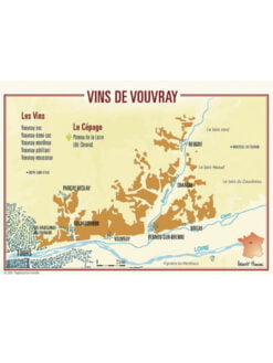 CARTE POSTALE DU VIGNOBLE DE VOUVRAY