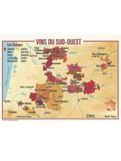 CARTE POSTALE DES VIGNOBLES DU SUD-OUEST