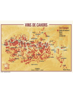 CARTE POSTALE DU VIGNOBLE DE CAHORS