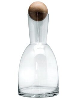 CARAFE WOODEN BALL AVEC BOUCHON EN BOIS 1,2 L