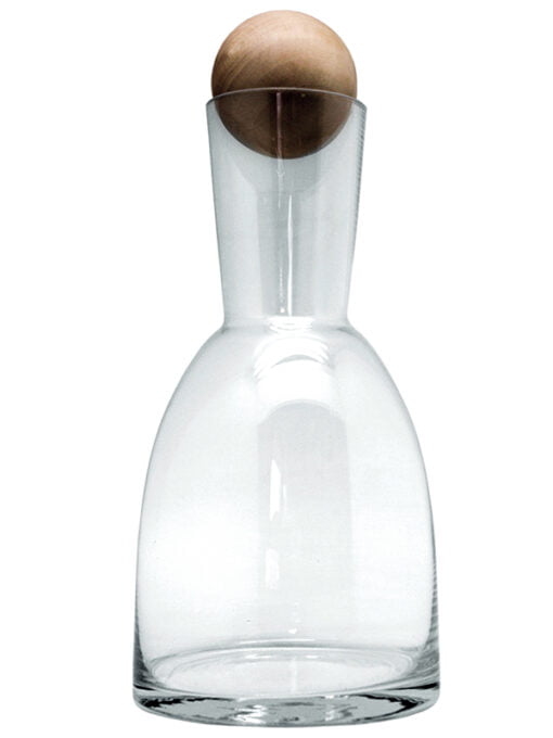 CARAFE WOODEN BALL AVEC BOUCHON EN BOIS 1,2 L