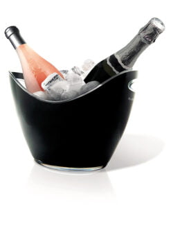 VASQUE À CHAMPAGNE NOIRE 2 BOUTEILLES
