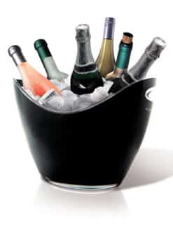 VASQUE À CHAMPAGNE NOIRE 6 BOUTEILLES