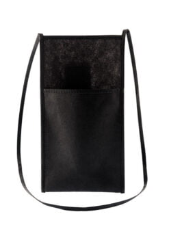PORTE-VERRE NOIR INTISSÉ POUR VERRE À PIED