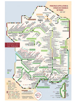 GÉOVITIS ORIGINALE "LES STATIONS" - APPELLATIONS ET CÉPAGES DES VIGNOBLES DE FRANCE AOC-AOP