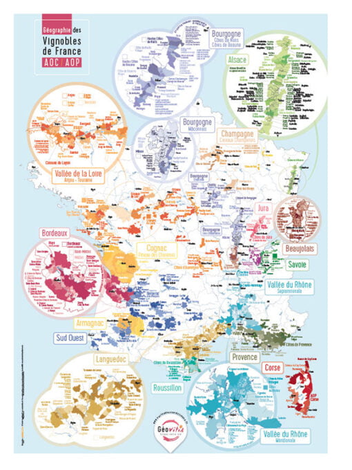 GÉOVITIS PÉTILLANTE - GÉOGRAPHIE DES VIGNOBLES DE FRANCE AOC-AOP