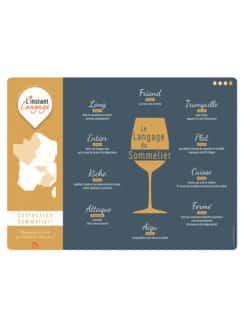 SET DE TABLE LANGAGE DES VINS (lot de 4)