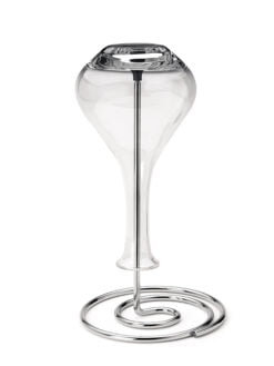 SÈCHE-CARAFE "RÉVOLUTION" INOX, BASE RONDE À VISSER