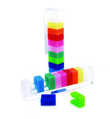 MARQUE-VERRES A CLIPSER BAGUES IDENTITY RECTANGULAIRES (lot de 10)
