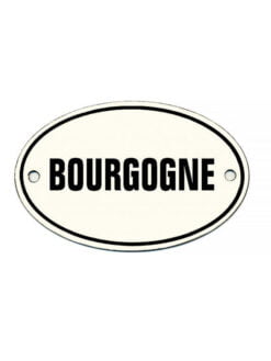 PLAQUE ÉMAILLÉE OVALE - BOURGOGNE