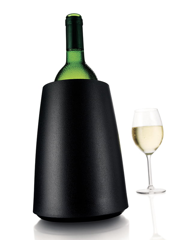 SEAU REFROIDISSEUR AVEC GAINE 1 BOUTEILLE - MODELE ÉLÉGANT NOIR