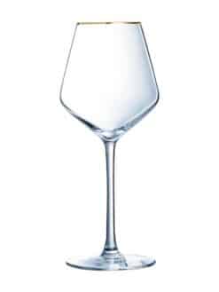 VERRE "LES DORÉ" ULTIME 38 cl AVEC LISERÉ DORÉ