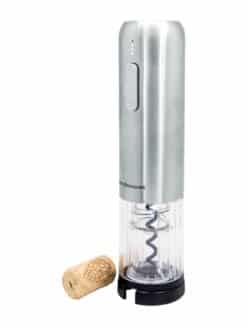 TIRE-BOUCHON ÉLECTRIQUE MODÈLE COMPACT - ARGENT