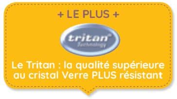 Le Tritan : la qualité supérieure au cristal - verre plus résistant