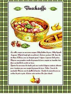 TORCHON RECETTE BAECKEOFFE - 50x70 cm