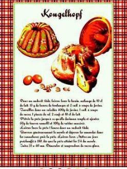 TORCHON RECETTE KOUGELHOPF - 50x70 cm