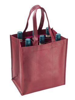 SAC SIXBAG 6 BOUTEILLES avec séparateurs - BORDEAUX