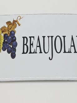 PLAQUE ÉMAILLÉE DÉCOR RAISIN - BEAUJOLAIS