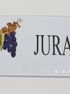 PLAQUE ÉMAILLÉE DÉCOR RAISIN - JURA