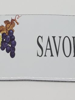 PLAQUE ÉMAILLÉE DÉCOR RAISIN - SAVOIE