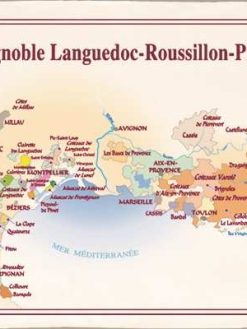 TORCHON VIGNOBLE DE LANGUEDOC-ROUSSILLON, PROVENCE - 48 x 72 cm