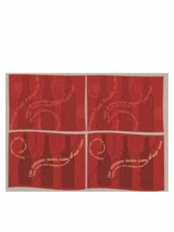 SETS DE TABLE EN COTON "MOTS DIVINS" (lot de 4)