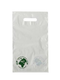 SAC PLASTIQUE RECYCLABLE 2 BOUTEILLES (poignées intégrées)
