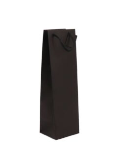 SAC KRAFT NOIR MATN UNI SANS FENÊTRE 1 MAGNUM (poignées cordelières)