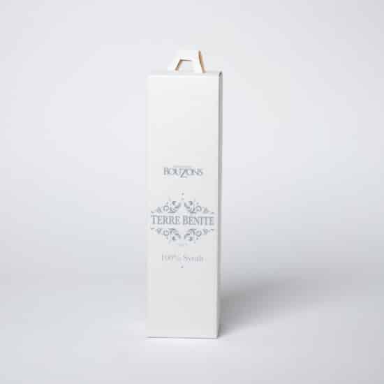 VALISETTE KRAFT BLANC PERSONNALISÉE - 1 BOUTEILLE - avec poignée intégrée – Image 2