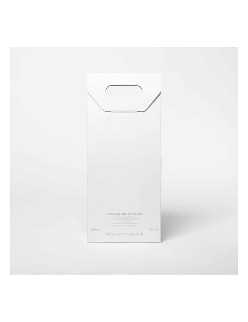 VALISETTE KRAFT BLANC PERSONNALISÉE - 2 BOUTEILLES - avec fenêtres et poignée intégrée – Image 4