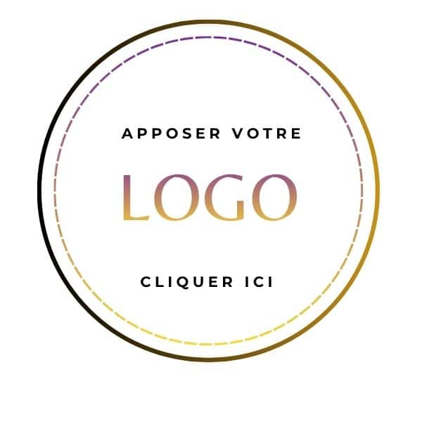 White Minimalist Circle Candle Label