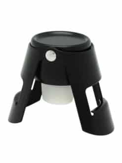 BOUCHON À CHAMPAGNE À LEVIER - MÉTAL NOIR MAT