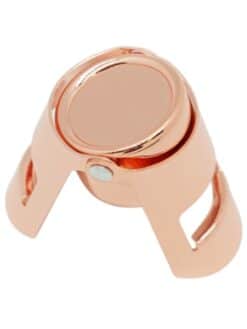 BOUCHON À CHAMPAGNE À LEVIER - MÉTAL ROSE BRILLANT