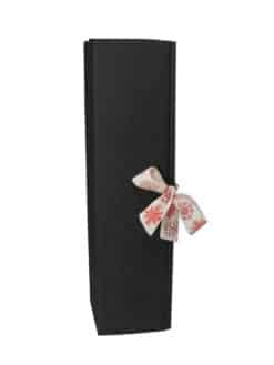 COFFRET COUCHÉ NOIR TEXTURÉ <br> SCALA - 1 bouteille