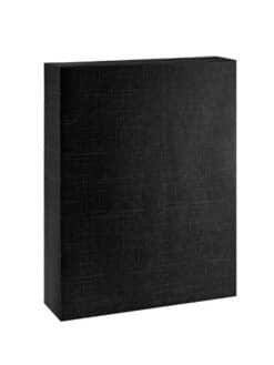ETUI NOIR TEXTURÉ SCALA <br>3 bouteilles
