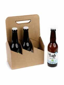 PORTE-BOUTEILLE KRAFT 6 BIERES 33cl LONG NECK