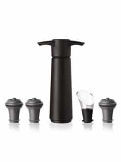 POMPE À VIDE D'AIR MANUELLE AVEC 3 BOUCHONS ET VERSEUR ANTI-GOUTTE