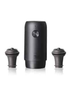 POMPE A VIN ÉLECTRIQUE AVEC 2 BOUCHONS ET CABLE USB