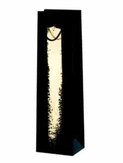 SAC PAPIER COLORIS NOIR IMPRESSION OR - 1 BOUTEILLE