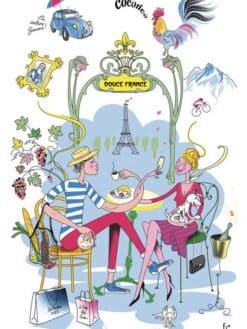 TORCHON DOUCE FRANCE - 48 x 72 cm