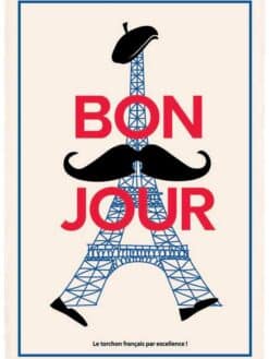 TORCHON BONJOUR - 48 x 72 cm