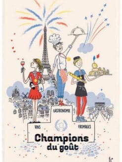 TORCHON CHAMPIONS DU GOUT - 48 x 72 cm