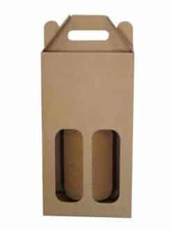 VALISETTE CARTONNÉE À FENÊTRES - 2 BOUTEILLES