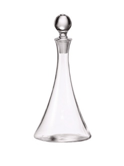CARAFE CRISTAL PYRAMIDE 1 L AVEC BOUCHON EN VERRE