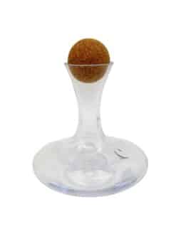 CARAFE CLASSIQUE MERLINO 1.3 L AVEC BOUCHON LIEGE - et cavité spéciale pouce